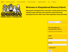 Tablet Screenshot of gingerbreadnurseryschool.net